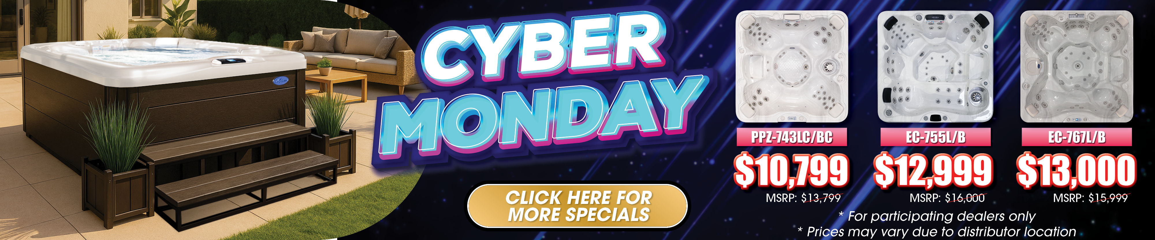 Calspas hot tub being used in a family setting - Hurst