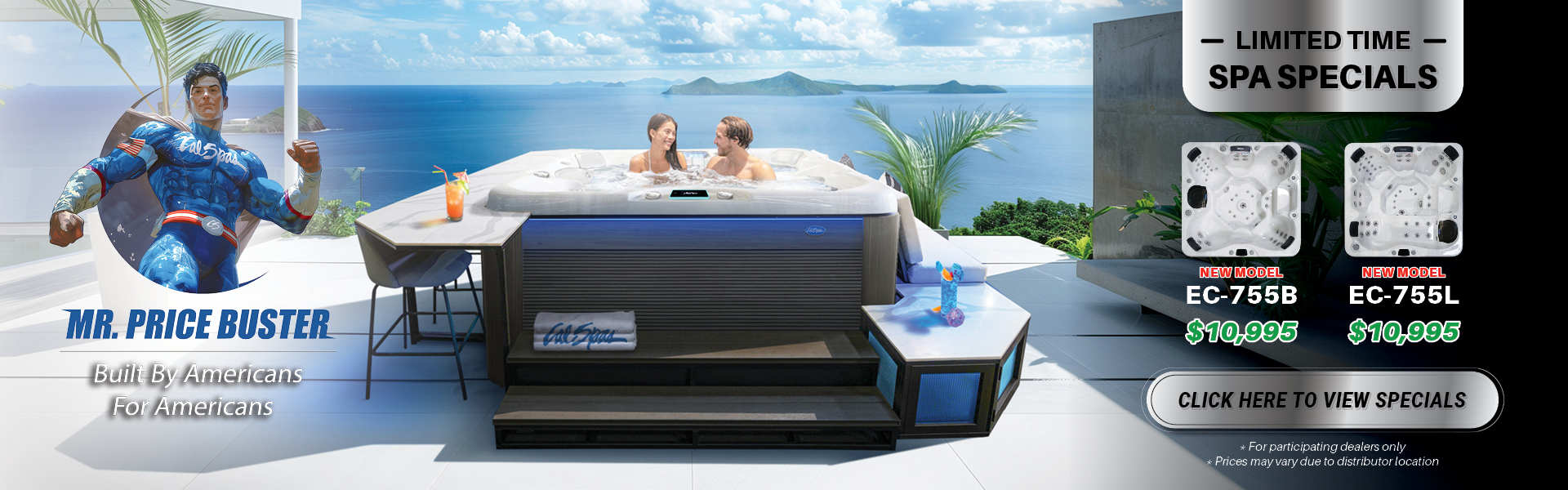 Calspas hot tub being used in a family setting - Hurst