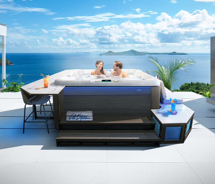 Calspas hot tub being used in a family setting - Hurst